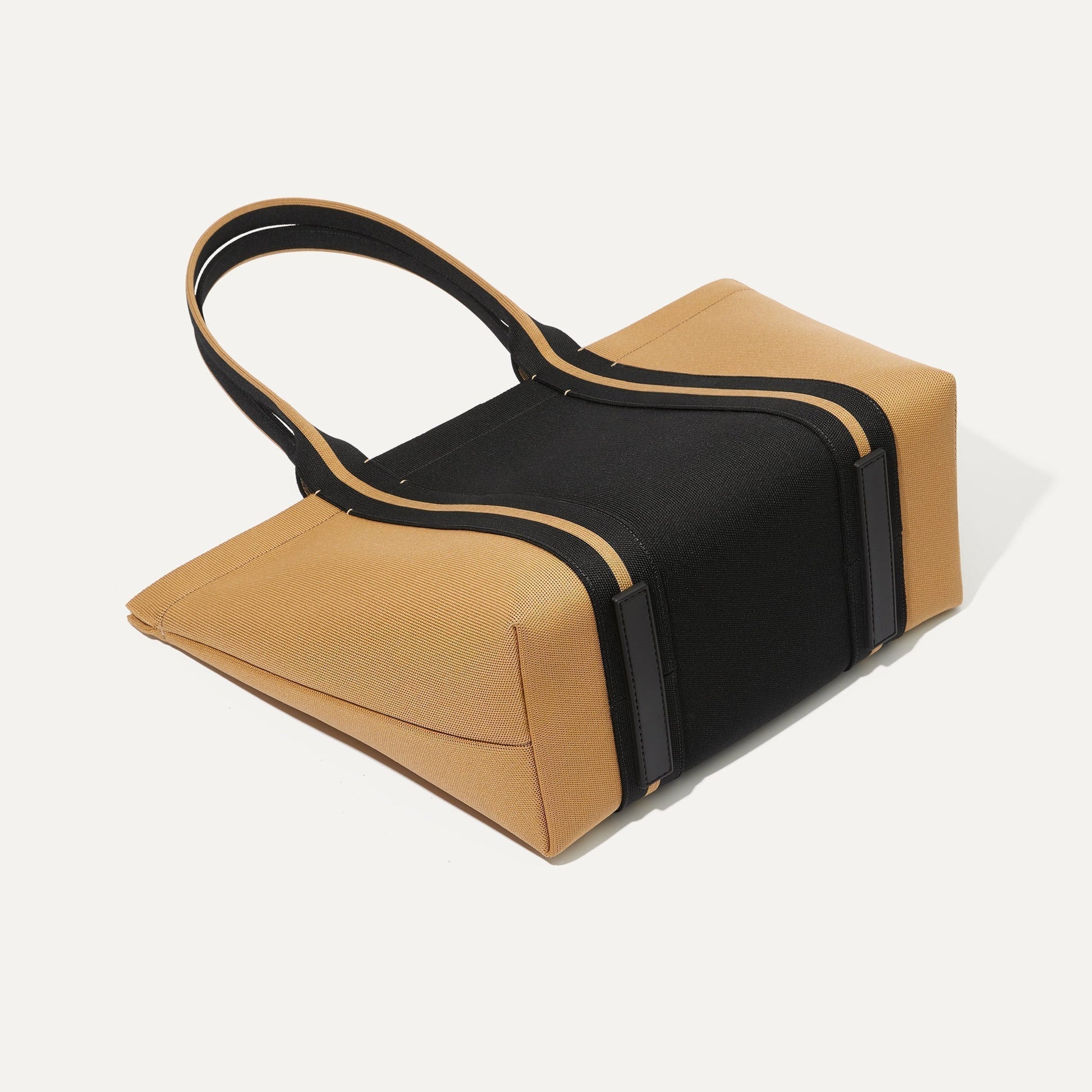 The Essential Tote - Camel and Black