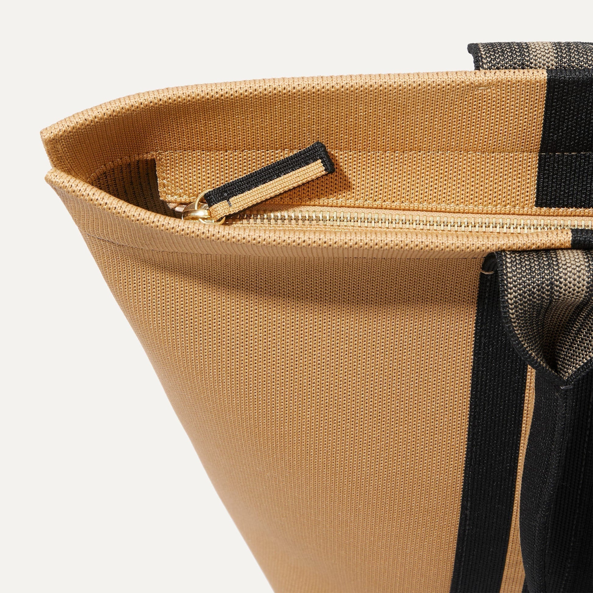The Essential Tote - Camel and Black